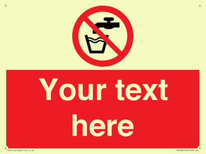 Custom prohibition not drinking water